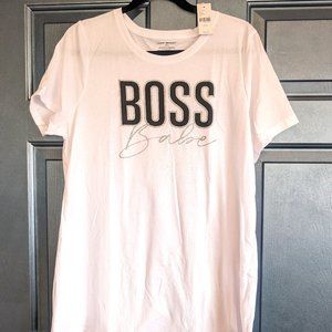 Lane Bryant 14/16 Boss Babe Glitter Tee